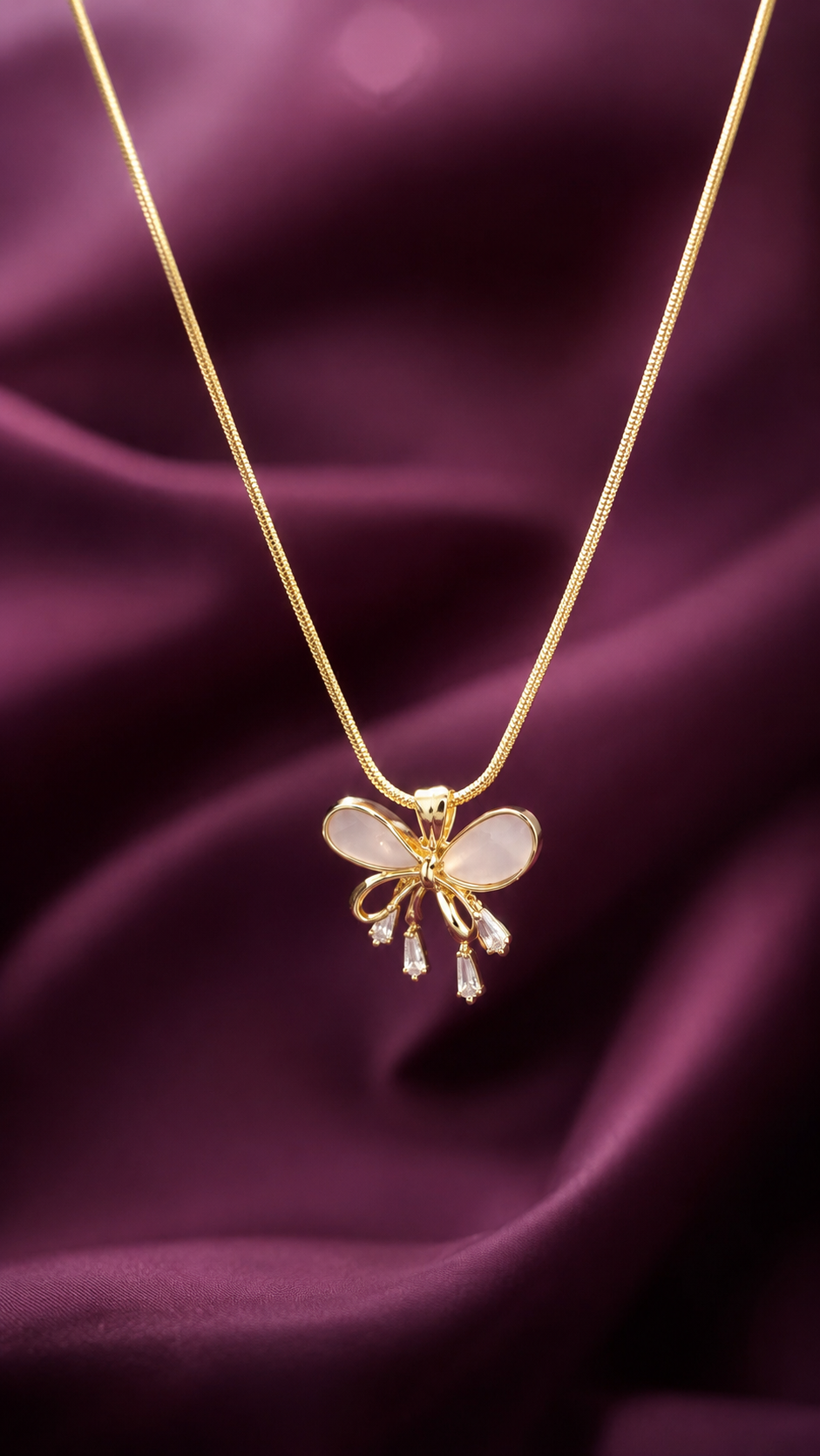 Anti Tarnish Waterproof necklace-N Necklace for Women & Girls - Western Trending Jewellery, 6 Month Guarantee