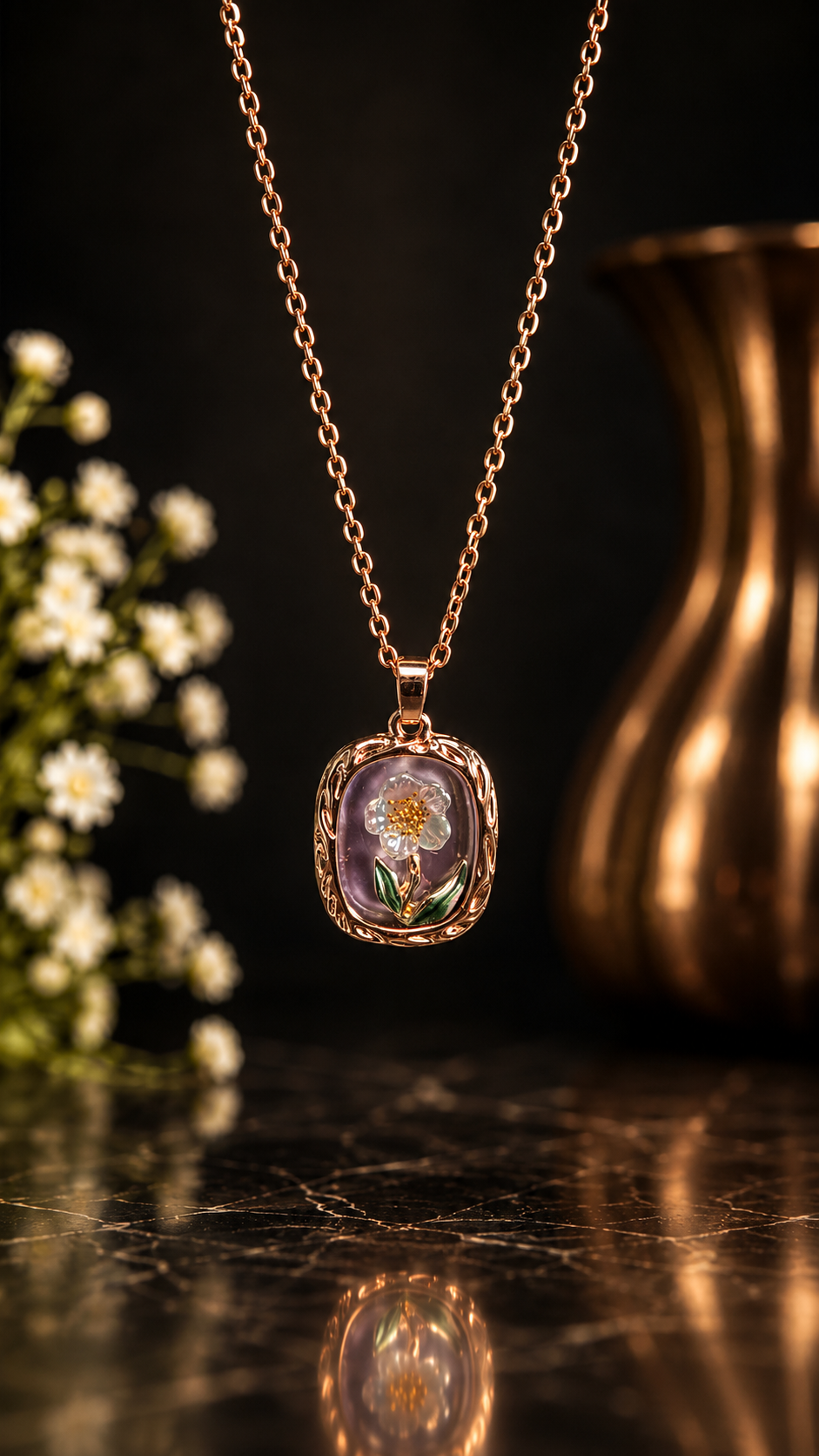 Anti Tarnish Waterproof necklace-AM Necklace for Women & Girls - Western Trending Jewellery, 6 Month Guarantee