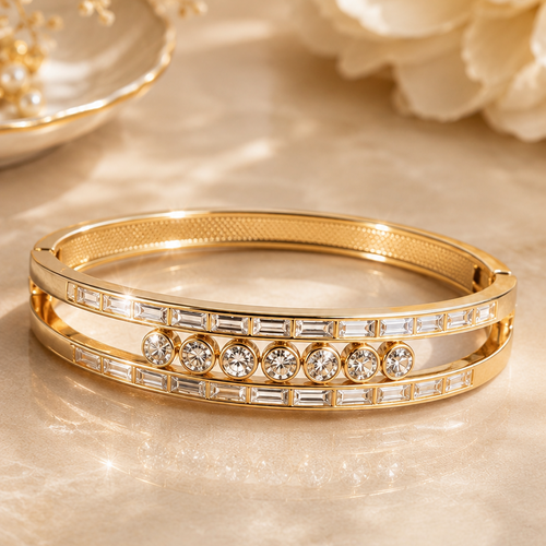 Anti Tarnish Waterproof Bracelet-J Bracelet for Women & Girls - Western Trending Jewellery, 6 Month Guarantee