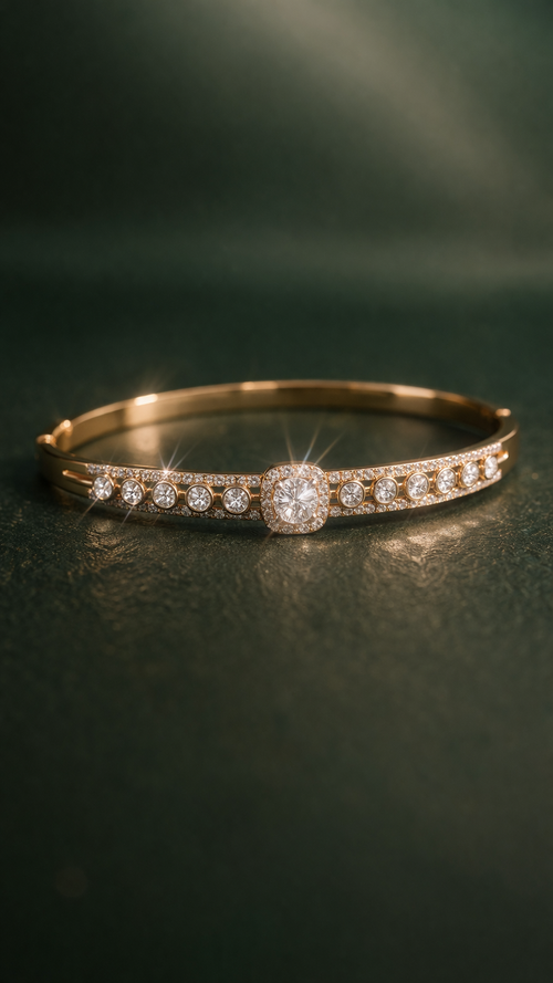 Anti Tarnish Waterproof Bracelet-F Bracelet for Women & Girls - Western Trending Jewellery, 6 Month Guarantee