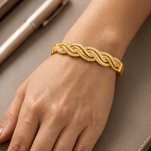 Anti Tarnish Waterproof Bracelet-G Bracelet for Women & Girls - Western Trending Jewellery, 6 Month Guarantee