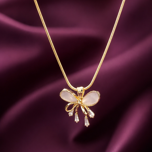 Anti Tarnish Waterproof necklace-N Necklace for Women & Girls - Western Trending Jewellery, 6 Month Guarantee