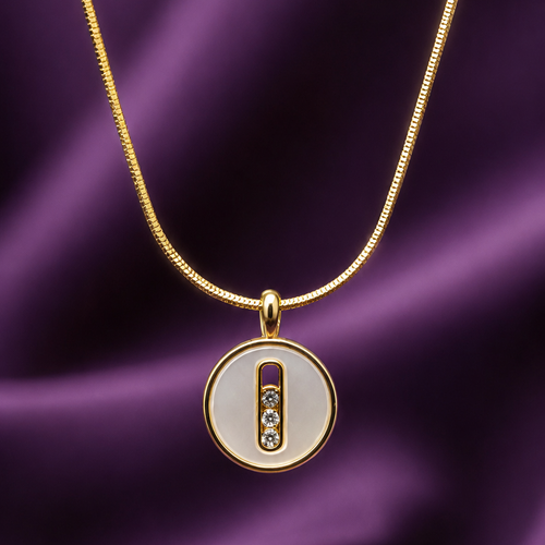 Anti Tarnish Waterproof necklace-P Necklace for Women & Girls - Western Trending Jewellery, 6 Month Guarantee