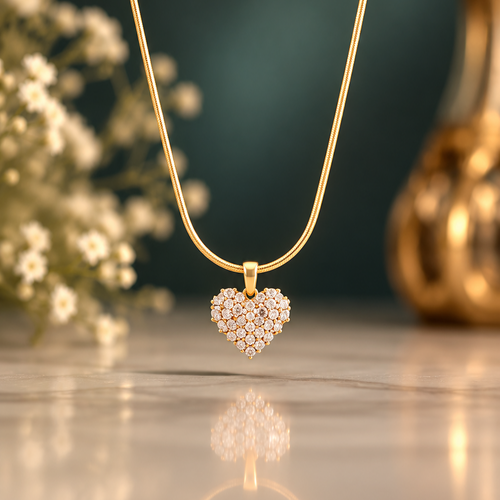 Anti Tarnish Waterproof necklace-AB Necklace for Women & Girls - Western Trending Jewellery, 6 Month Guarantee