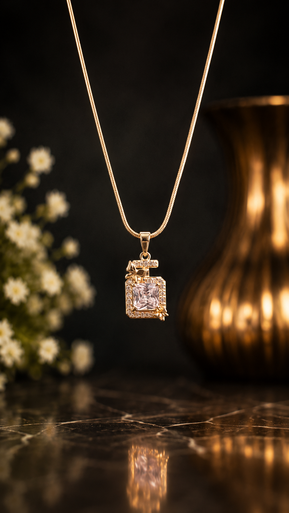 Anti Tarnish Waterproof necklace-AJ Necklace for Women & Girls - Western Trending Jewellery, 6 Month Guarantee