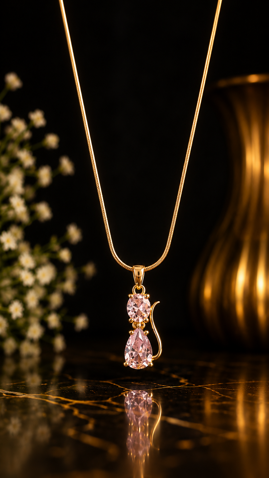 Anti Tarnish Waterproof Necklace-AZ Necklace for Women & Girls - Western Trending Jewellery, 6 Month Guarantee