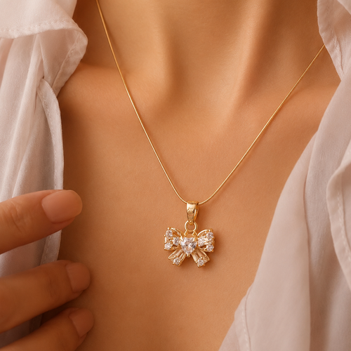 Anti Tarnish Waterproof necklace-T Necklace for Women & Girls - Western Trending Jewellery, 6 Month Guarantee