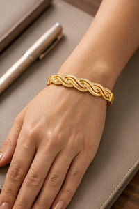Anti Tarnish Waterproof Bracelet-G Bracelet for Women & Girls - Western Trending Jewellery, 6 Month Guarantee