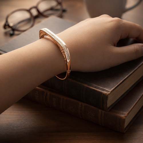 Anti Tarnish Waterproof Bracelet-O Bracelet for Women & Girls - Western Trending Jewellery, 6 Month Guarantee